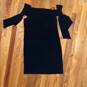 Tibi dress with bows on shoulders